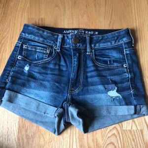 Denim shorts